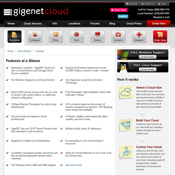 GigeNET Cloud Overview GigeNET Cloud Overview