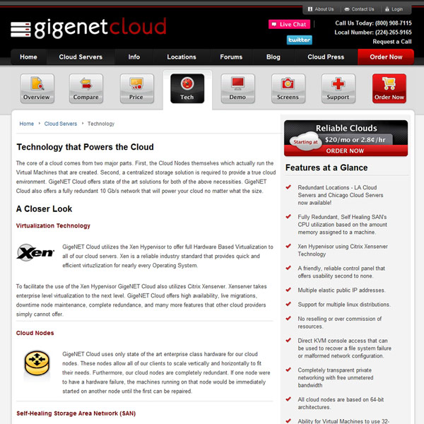 GigeNET Cloud Technology GigeNET Cloud Technology