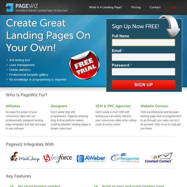 PageWiz Homepage PageWiz Homepage
