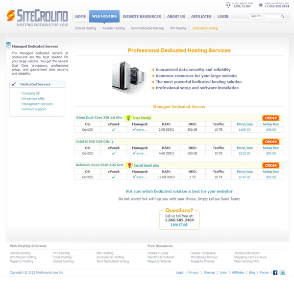 SiteGround Dedicated Hosting SiteGround Dedicated Hosting