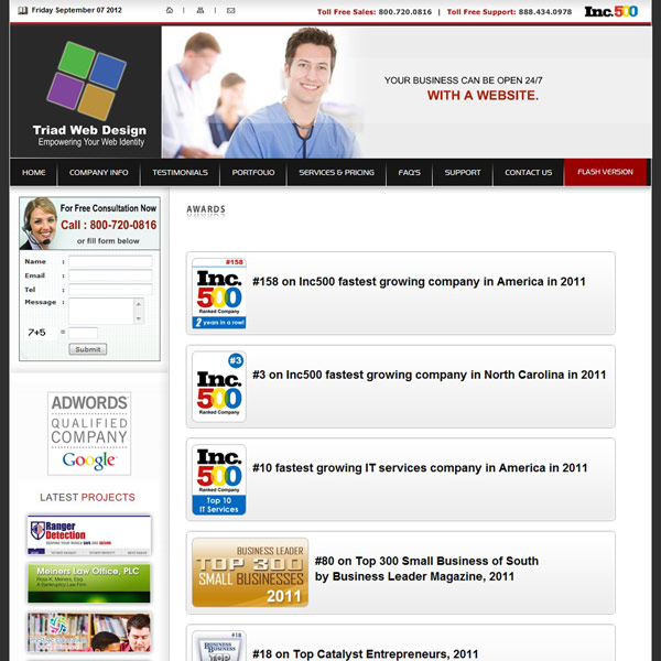 Triad Web Design Design Awards Triad Web Design Design Awards