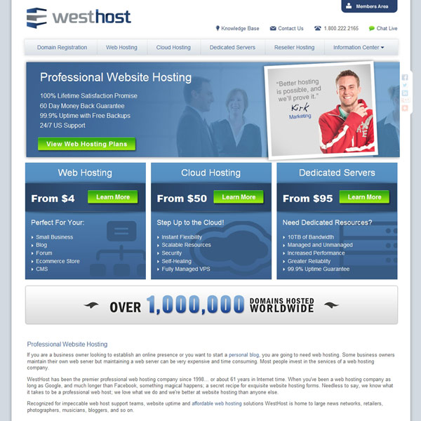 WestHost Homepage WestHost Homepage