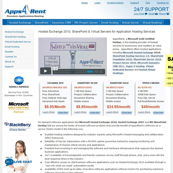 Apps4Rent Homepage