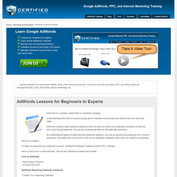 Certified Knowledge Homepage