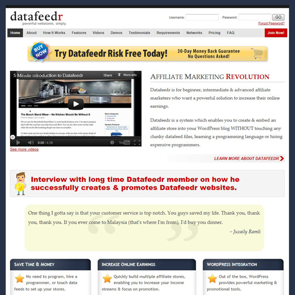 Datafeedr Homepage