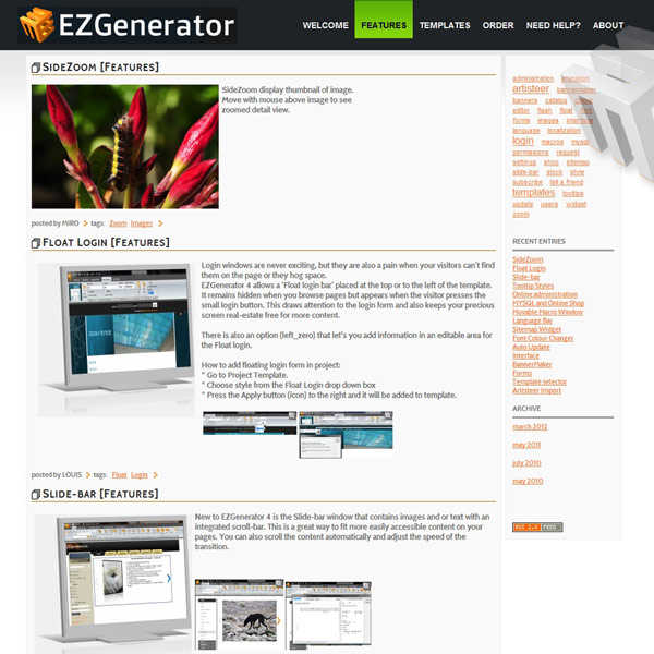 EZGenerator Features