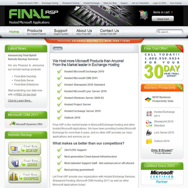 Final ASP Homepage
