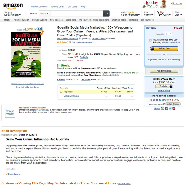 Guerrilla Social Media Marketing Homepage