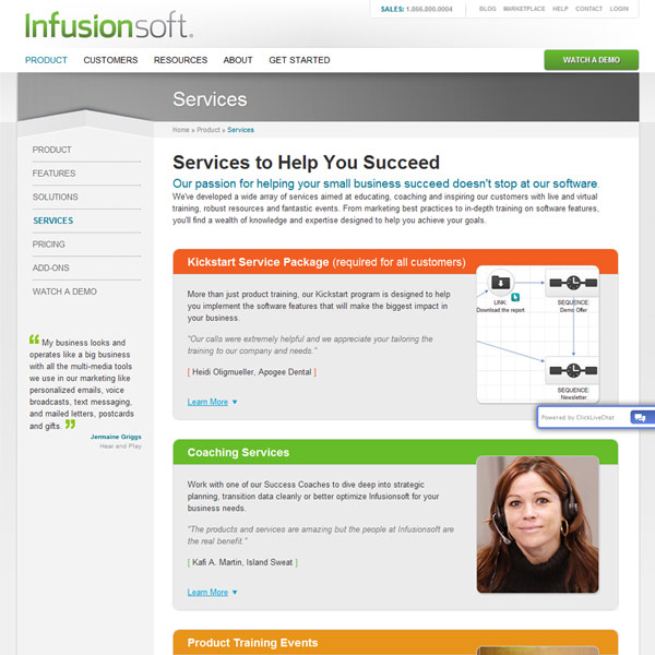 Infusionsoft Services