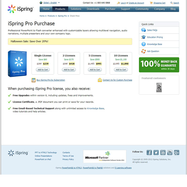 iSpring Pro Pricing iSpring Pro Pricing