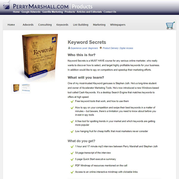 Keyword Secrets Homepage