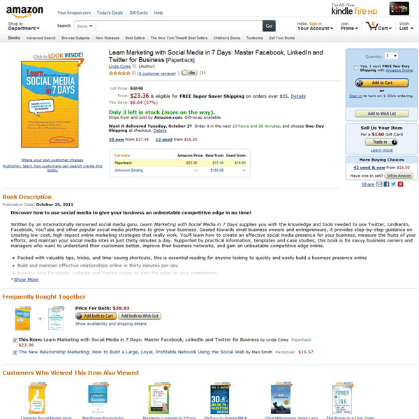 Learn Marketing with Social Media in 7 Days Homepage Learn Marketing with Social Media in 7 Days Homepage