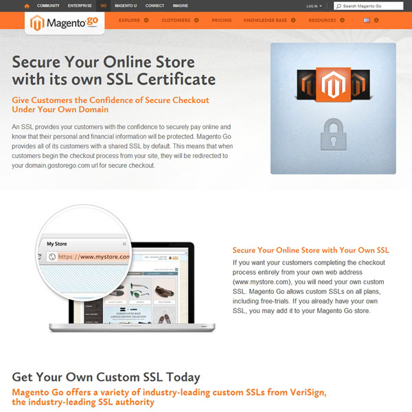 Magento Go SSL Certificates