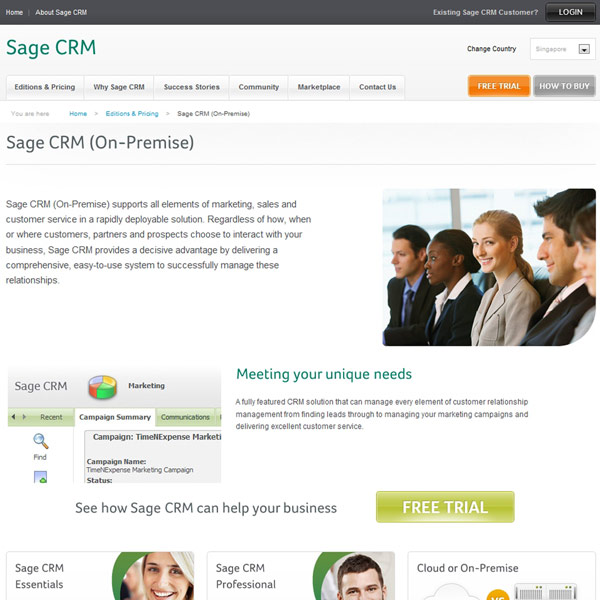 Sage CRM Premise