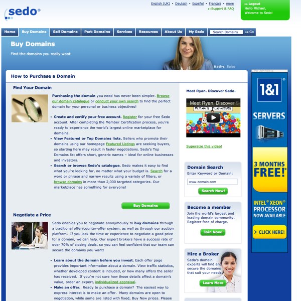 Sedo Buy Domains