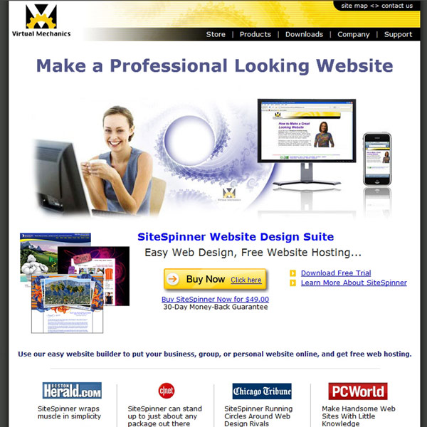 SiteSpinner Homepage