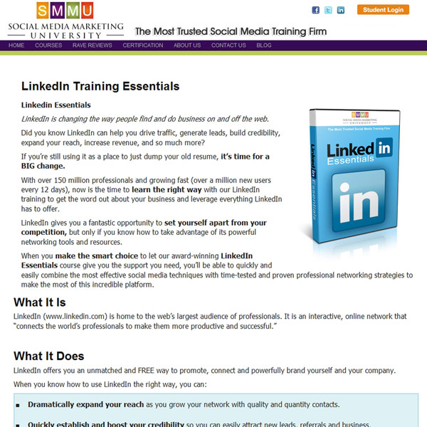 SMMU LinkedIn Essentials
