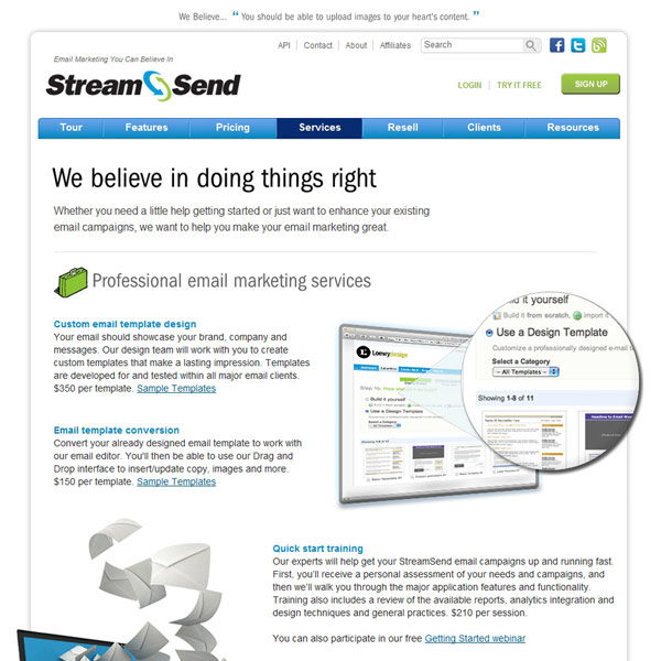 StreamSend Custom Services
