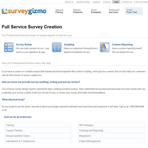 SurveyGizmo Services