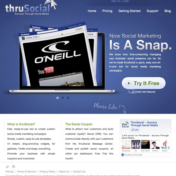 ThruSocial Homepage