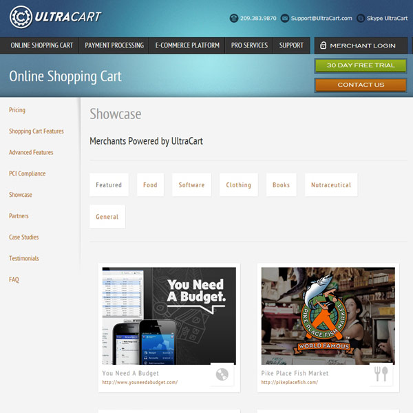 UltraCart Client Gallery