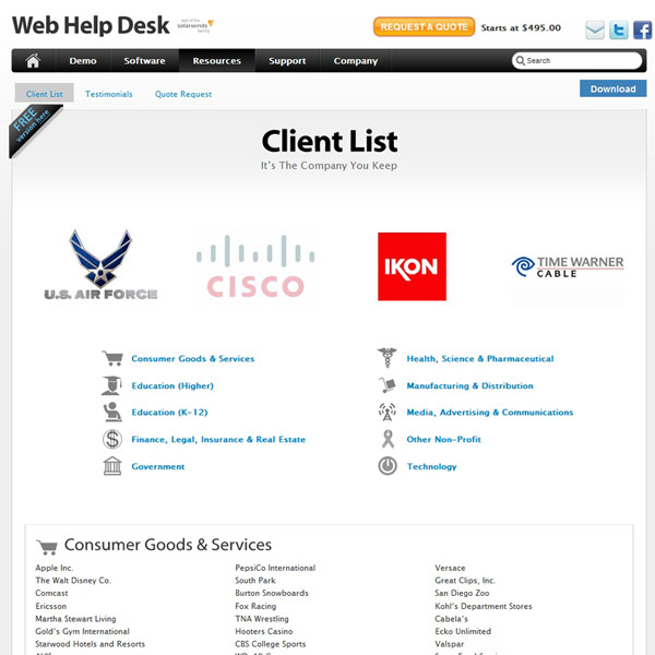 Web Help Desk Client