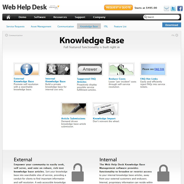 Web Help Desk Content