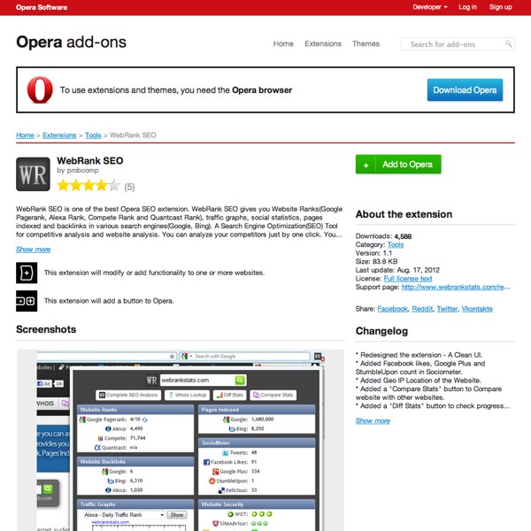 WebRank SEO Opera