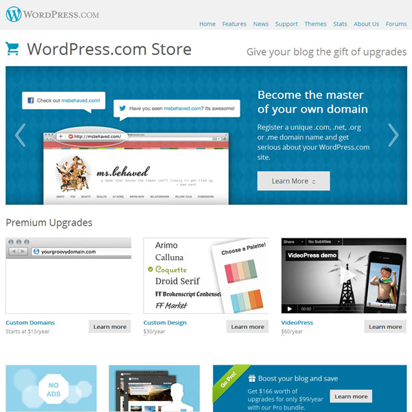 WordPress.com Store